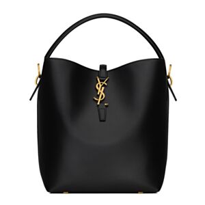 Saint Laurent Le 37 In Shiny Leather Black