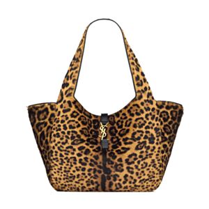 Saint Laurent Le 5 A 7 Bea In Pony Hair Leather Coffee