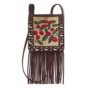 Valentino Garavani Small Tassel Shoulder Bag Dark Coffee
