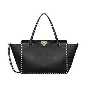 Valentino Large Rockstud Tote Black