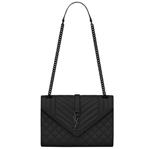 Saint Laurent Envelope Medium Bag 487206 Black