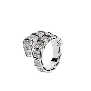Bvlgari Women's Serpenti Viper Ring Silver