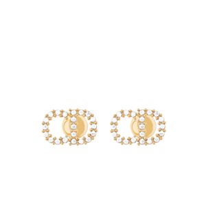 Christian Dior Women's Clair D Lune Earrings Golden