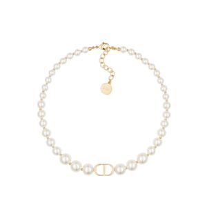 Christian Dior Women's 30 Montaigne Choker White