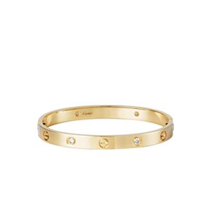 Cartier Love Bracelet,4 Diamonds Golden