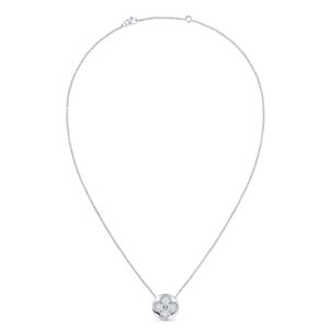 Louis Vuitton Diamond Blossom Sun Pendant Q93630 Silver