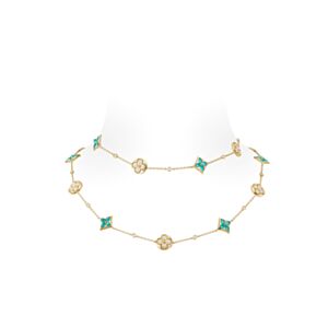 Louis Vuitton Color Blossom BB Multi-Pattern Long Necklace Q94887 Blue