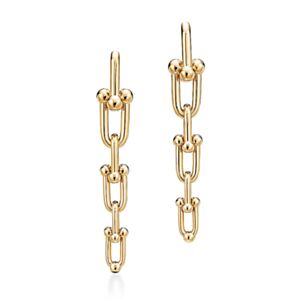 Tiffany Women's Graduated Link Earrings Golden
