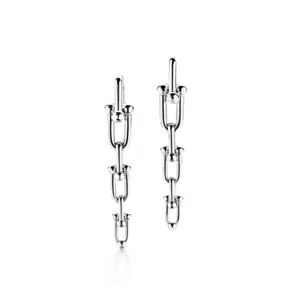 Tiffany Hardwear Graduated Link Earrings Silver