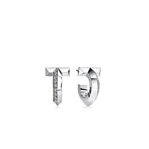 Tiffany T T1 Hoop Earrings Silver