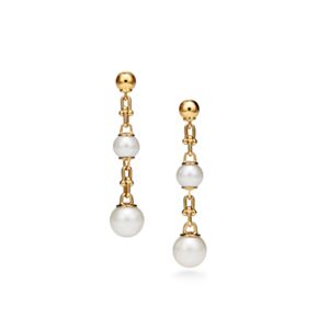 Tiffany Triple Drop Link Earrings 