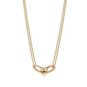 Tiffany Women's Double Link Pendant Golden