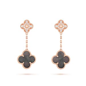 Van Cleef & Arpels Magic Alhambra Earrings Black