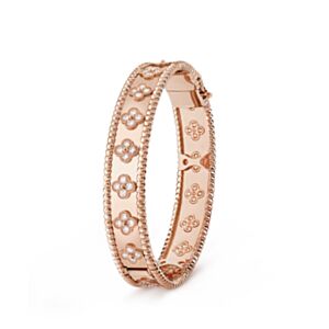 Van Cleef & Arpels Women's Perlee Clovers Bracelet, Small Model Red