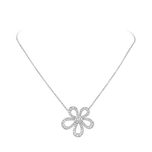 Van Cleef & Arpels Women's Flowerlace Pendant Silver