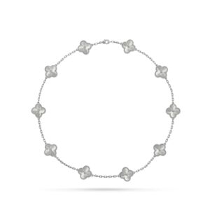 Van Cleef & Arpels Women's Vintage Alhambra Necklace, 10 Motifs 
