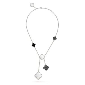 Van Cleef & Arpels Women's Magic Alhambra Necklace, 6 Motifs Silver