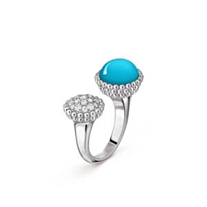 Van Cleef & Arpels Perlee Couleurs Between The Finger Ring Blue