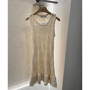 Christian Dior Women's Knitted Dress Cream