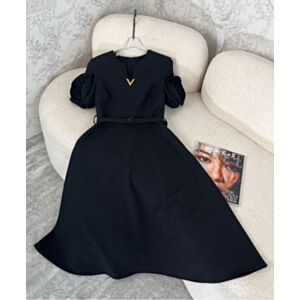 Valentino Women's Floral Dress Black