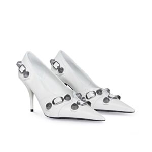 Balenciaga Women's Cagole 90MM Pump White