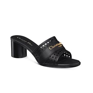 Christian Dior Women's D-Lane Heeled Slide Black