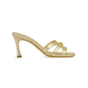 Christian Dior Women's Or 30M Heeled Slide Golden