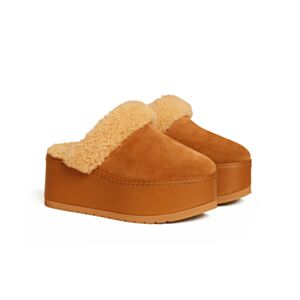 Celine Women's Dana Wedge Mule 360084 Cream