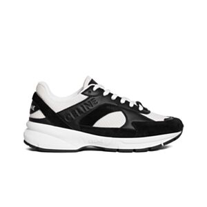 Celine Women's Runner Cr-03 Low Lace-Up Sneaker In Mesh Black