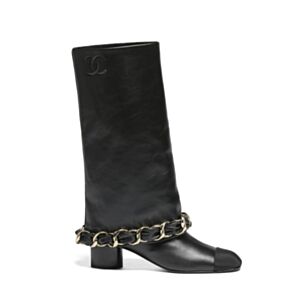 Chanel Women's Long Boots With Chains