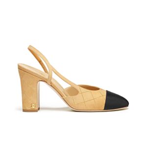 Chanel Women's Slingbacks G45509 Khaki