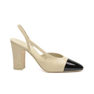 Chanel Women's Slingbacks G45509 Cream