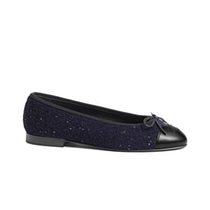Chanel Women's Ballet Flats G02819 Dark Blue