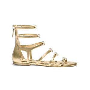Chanel Women's Crystal-Embellished Roman Sandals G47000 Golden