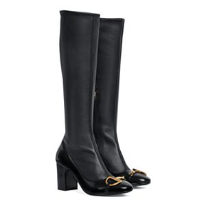 Gucci Women's Women's Half Horse Bit Boots 851420 Black