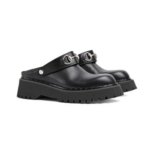 Gucci Unisex Horsebit Mules 835829 Black