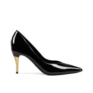 Gucci Women's Mid-heel Patent Pump 716687 Black