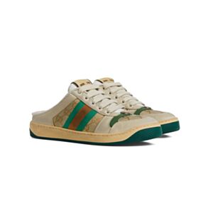 Gucci Unisex Screener Mules For Women Green