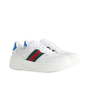 Gucci Unisex Sneaker With Web White