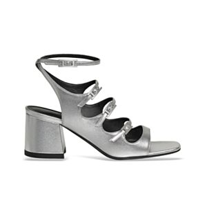 Hermes Women's Midnight 60 Sandal 261128 Silver