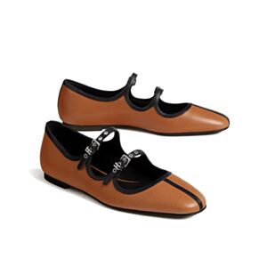 Hermes Women's Lilia Ballet Shoes Orange