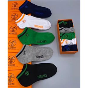Hermes Logo Socks Set