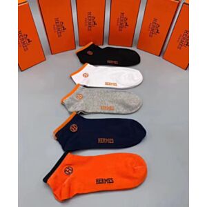 Hermes H Embroidery Socks Set