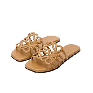 Loewe Petal Anagram Mules Made Of Soft Calfskin