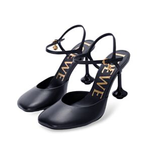 Loewe Women's Toy Ankle Strap Pump In Lambskin Black