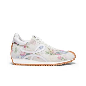 Loewe Unisex Flow Runner in brushed suede Cream