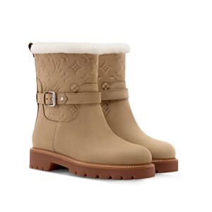 Louis Vuitton Women's LV Ski Territory Ankle Boots 1AIU42 Apricot
