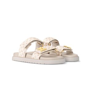 Louis Vuitton Women's LV Sunset Flat Comfort Sandals Cream