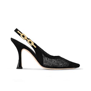 Louis Vuitton Women's Sparkle Slingback Pump 1ACGJZ Black