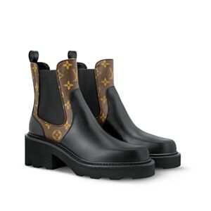 Louis Vuitton Women's LV Beaubourg Chelsea Ankle Boot 1AIEJ0 Black
